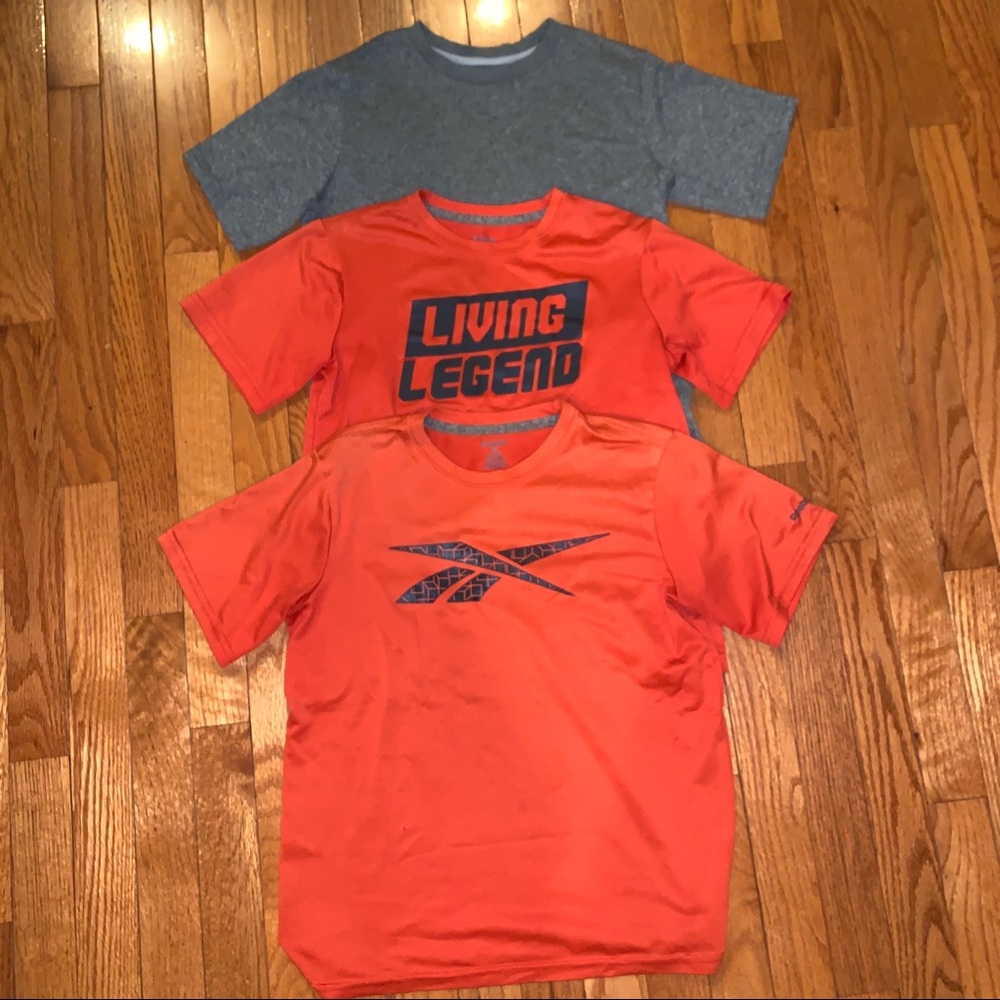 3 REEBOK SPORTS EXERCISE SHORT SLEEVE TEE